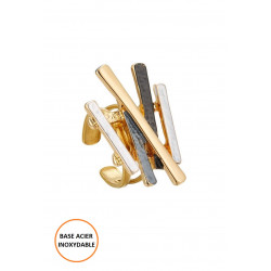 Badra - Bague réglable Noire