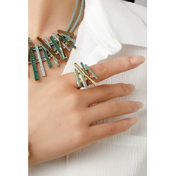 Badra - Bague réglable Turquoise