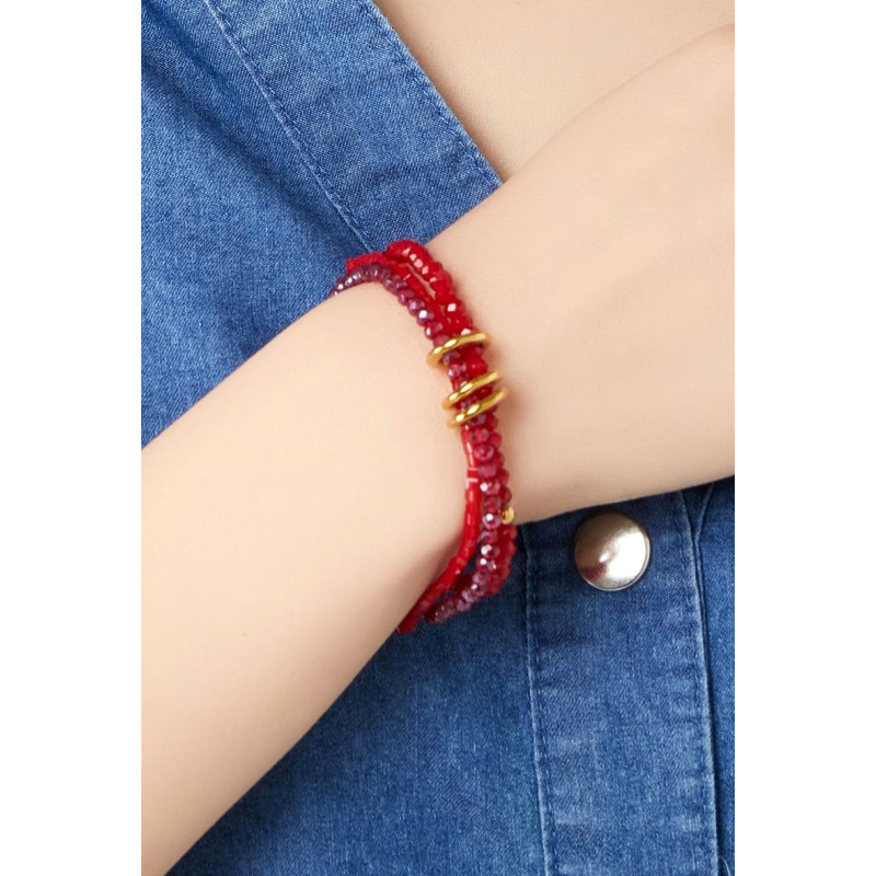 Tadlile - Bracelet élastique Rouge