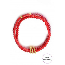 Tadlile - Bracelet élastique Rouge