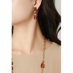 Takiyah - Boucle d'oreille tige Gris