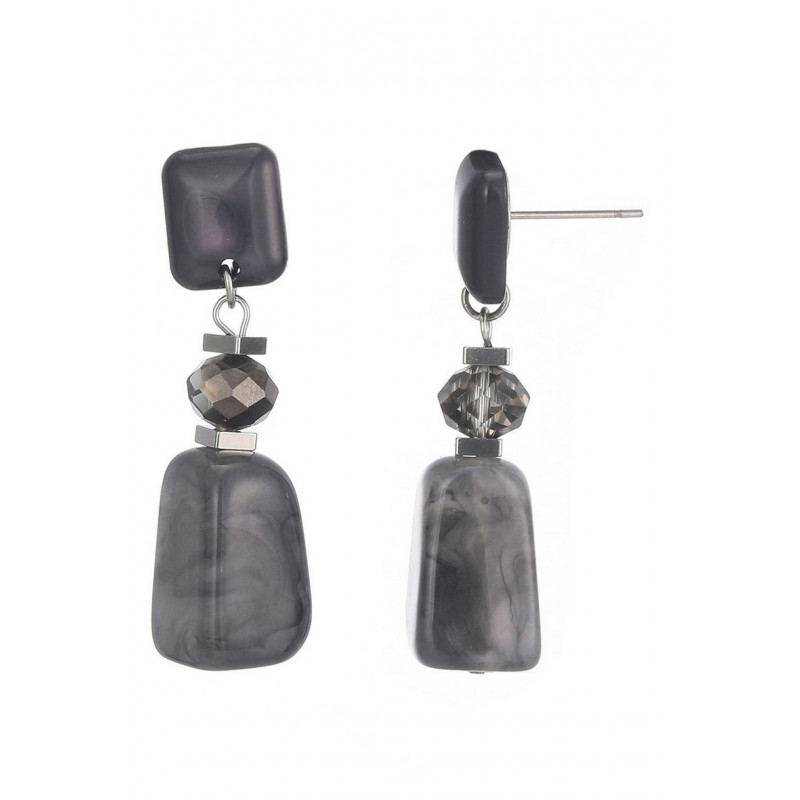 Takiyah - Boucle d'oreille tige Gris