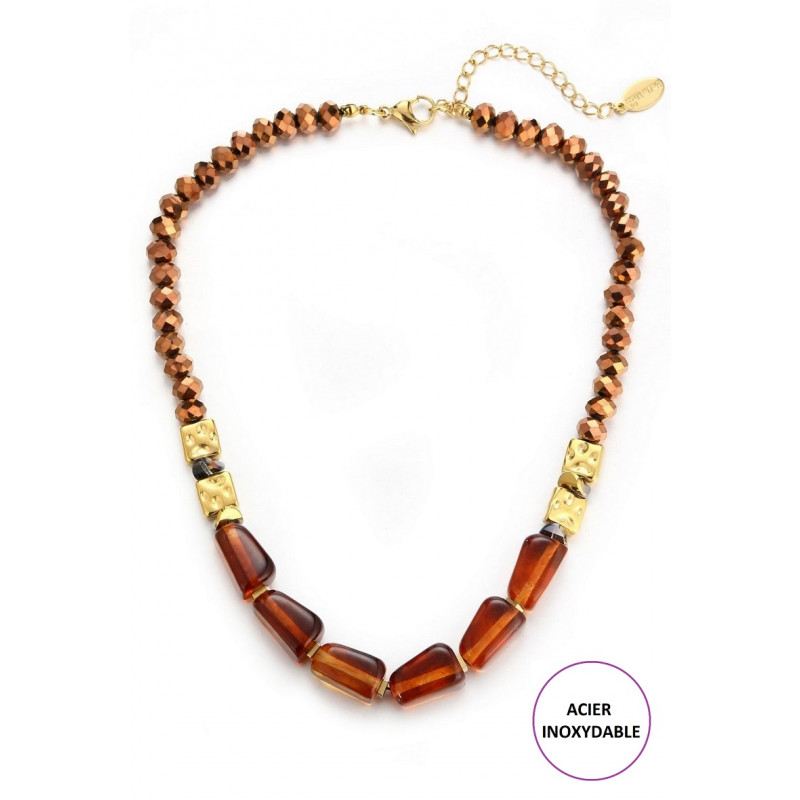 Takiyah - Collier Marron