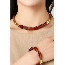 Takiyah - Collier Marron