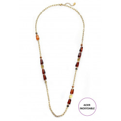 Takiyah - Sautoir Marron