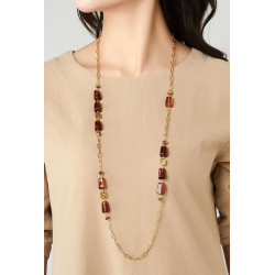 Takiyah - Sautoir Marron