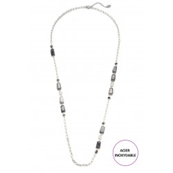 Takiyah - Sautoir Gris