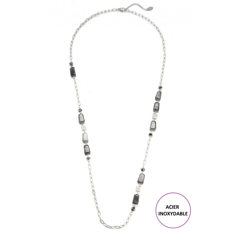 Takiyah - Sautoir Gris