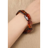 Typhaine - Bracelet élastique Marron