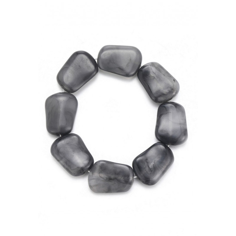 Typhaine - Bracelet élastique Gris