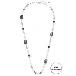 Typhaine - Sautoir Gris