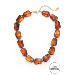 Typhaine - Collier Marron