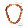Typhaine - Collier Marron