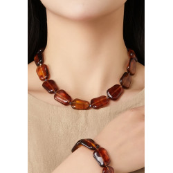 Typhaine - Collier Marron
