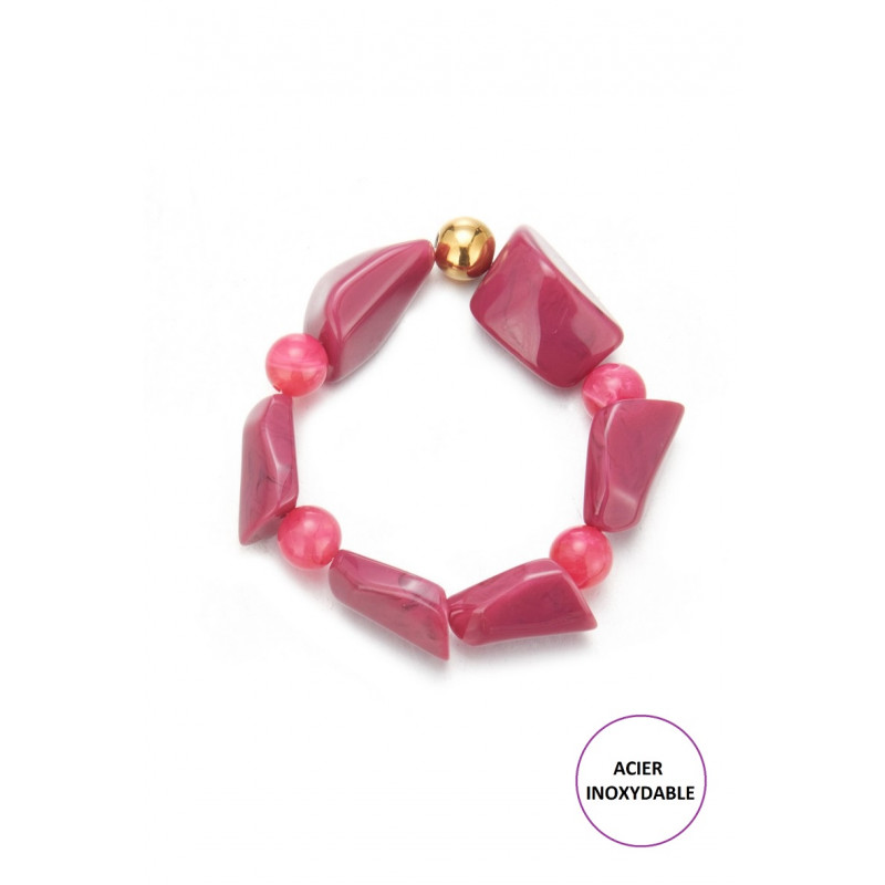 Terttu - Bracelet élastique Fuchsia