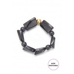 Terttu - Bracelet élastique noir