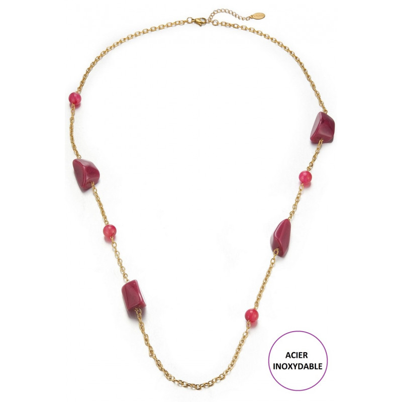 Terttu L - Sautoir Fuchsia