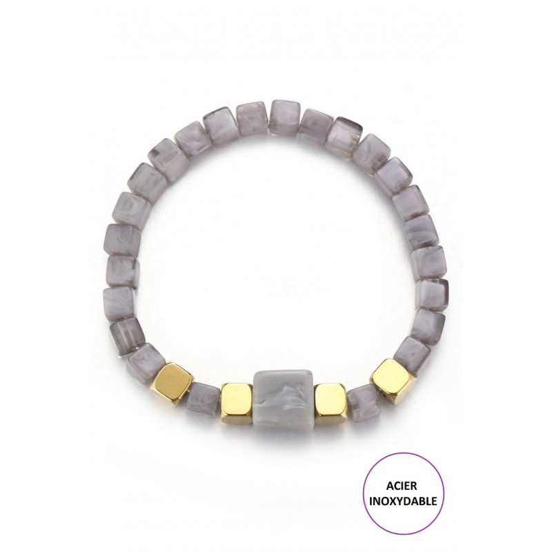 Talin - Bracelet élastique Gris