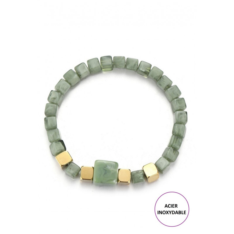 Talin - Bracelet élastique Vert