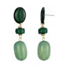 Taru - Boucle d'oreille tige Verte