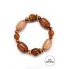 Taru - Bracelet élastique Marron