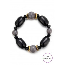 Taru - Bracelet élastique Noir