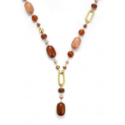 Taru - Sautoir Marron