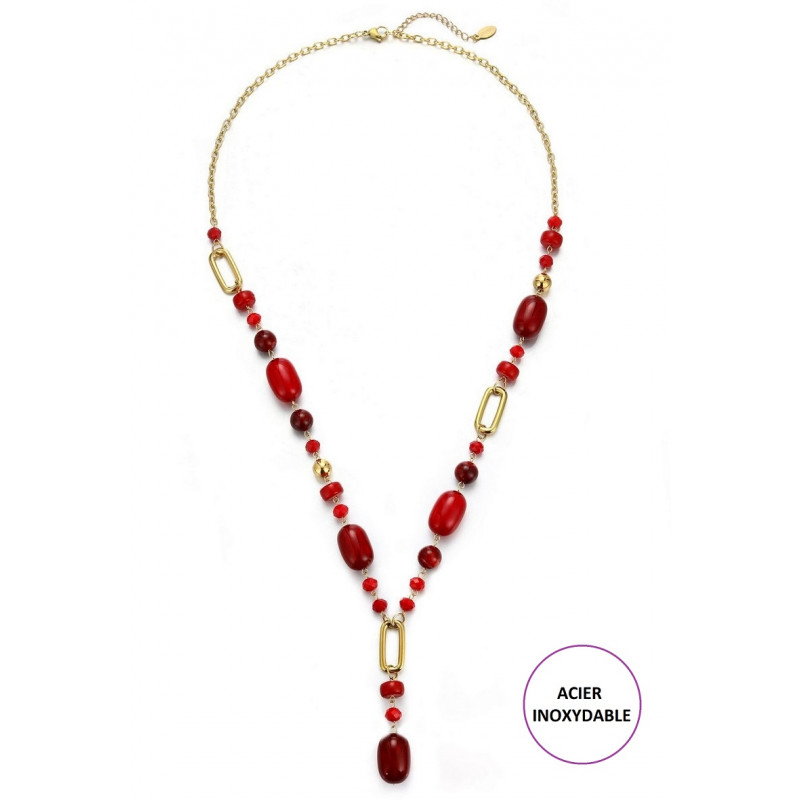 Taru - Sautoir Rouge