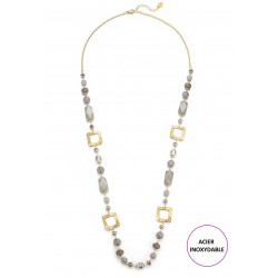 Tendai - Sautoir Gris