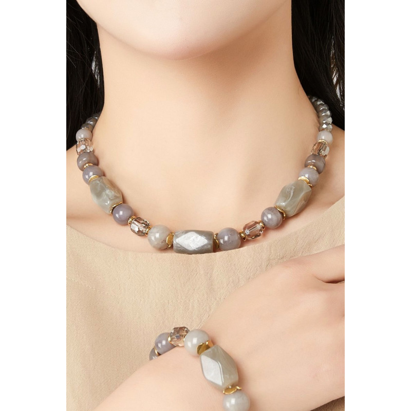 Tendai - Collier Gris