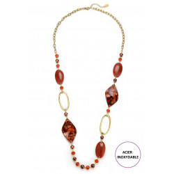 Thara - Sautoir Marron