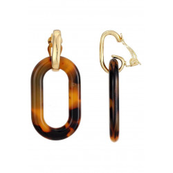 Normina - Boucle d'oreille clip Léopard