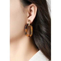 Normina - Boucle d'oreille clip Rouge