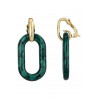 Normina - Boucle d'oreille clip Verte