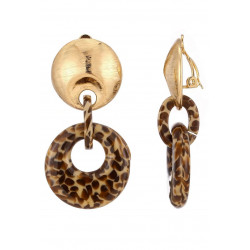 Nosipho - Boucle d'oreille clip Léopard
