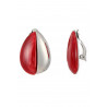 Noelani - Boucle d'oreille clip Rouge