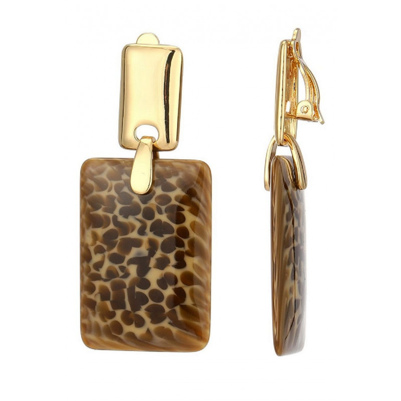 Noya - Boucle d'oreille clip Léopard