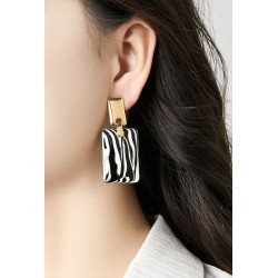 Noya - Boucle d'oreille clip Vert opaline