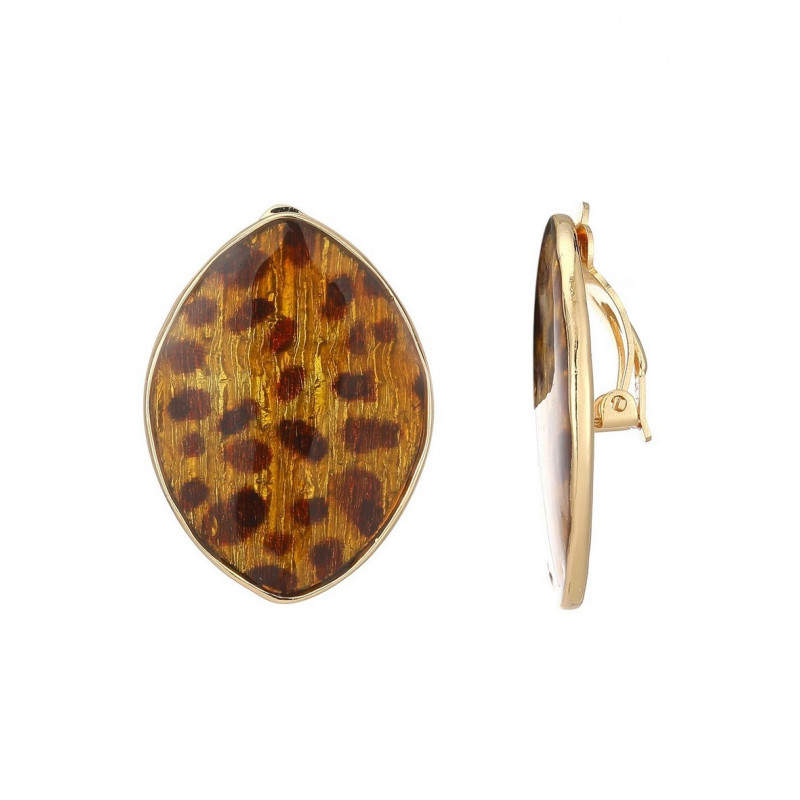 Noella - Boucle d'oreille clip Léopard