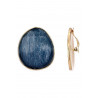 Noelene - Boucle d'oreille clip Bleue