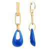 Nosseira - Boucle d'oreille clip Bleue