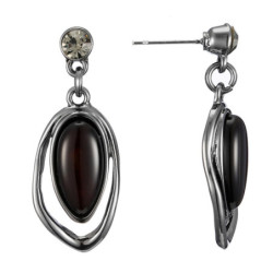 Beth - Boucles d'oreilles tige noir