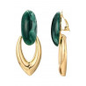 Noumayra - Boucle d'oreille clip Verte