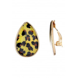 Nolene - Boucle d'oreille clip Jaune