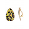 Nolene - Boucle d'oreille clip Jaune