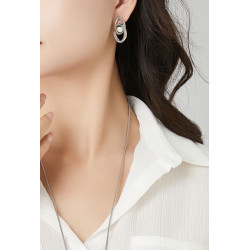 Ibrak - Boucle d'oreille tige Argentée