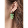 Kera Boucles d'oreilles tige Acier verte