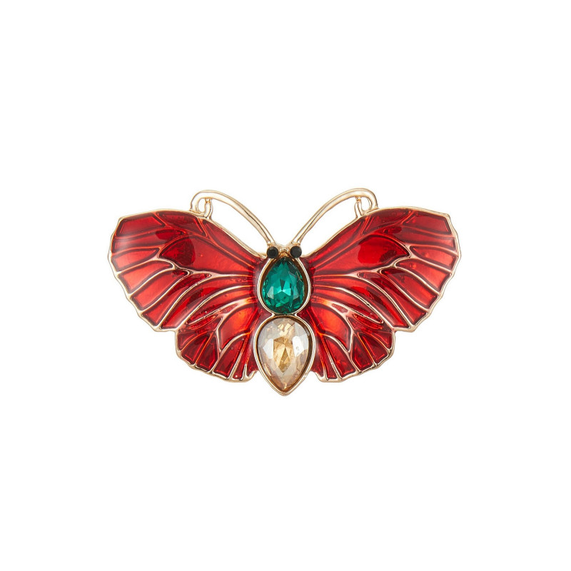 Orinda - Broche épingle rouge