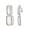 Narjis - Boucle d'oreille clip Argentée