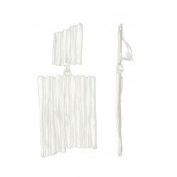 Nawara - Boucle d'oreille clip Argentée